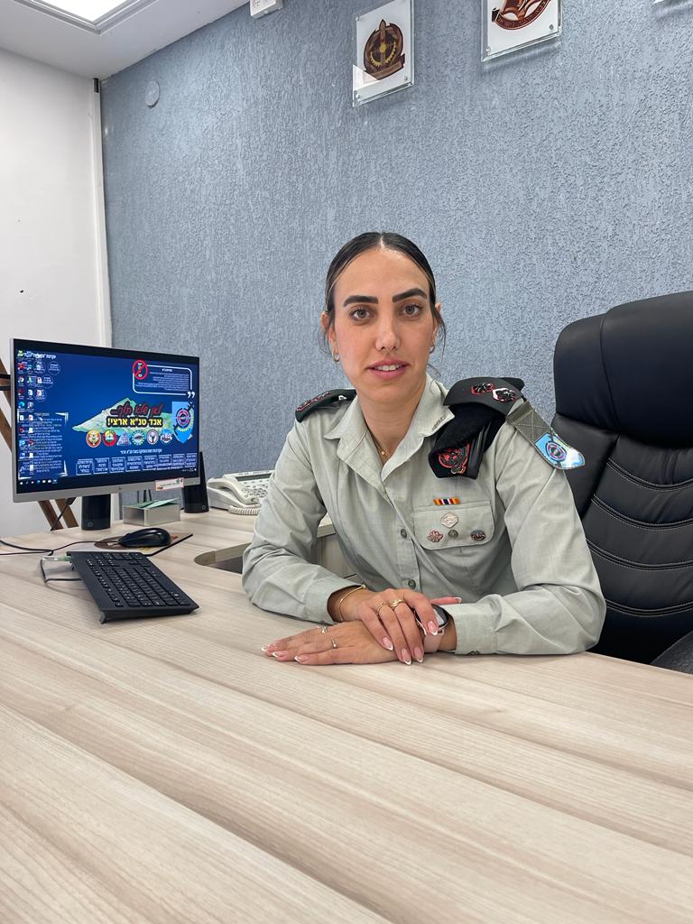 תמונה של סא"ל אפרת ברוכיאן מונתה למפקדת גדוד 703 אוגוסט 2022